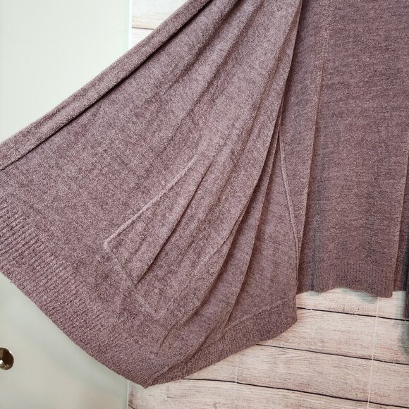 Barefoot Dreams Hooded Cardigan Size XL CozyChic Ultra Lite Purple Plum Color - Picture 5 of 15
